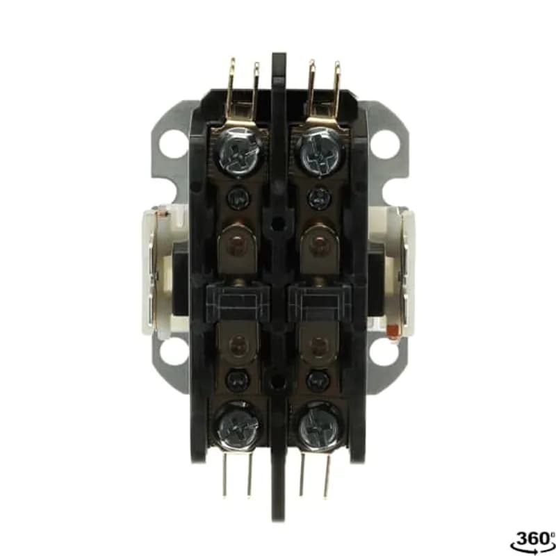 DP30C2P-F DP contactor provide outstanding performance in various HVAC, Food service equipment, refrigeration and welding applications and meet all relevant standards, including UL, CSA and IEC. Industry standard mounting plate provides easily accessible mounting holes.