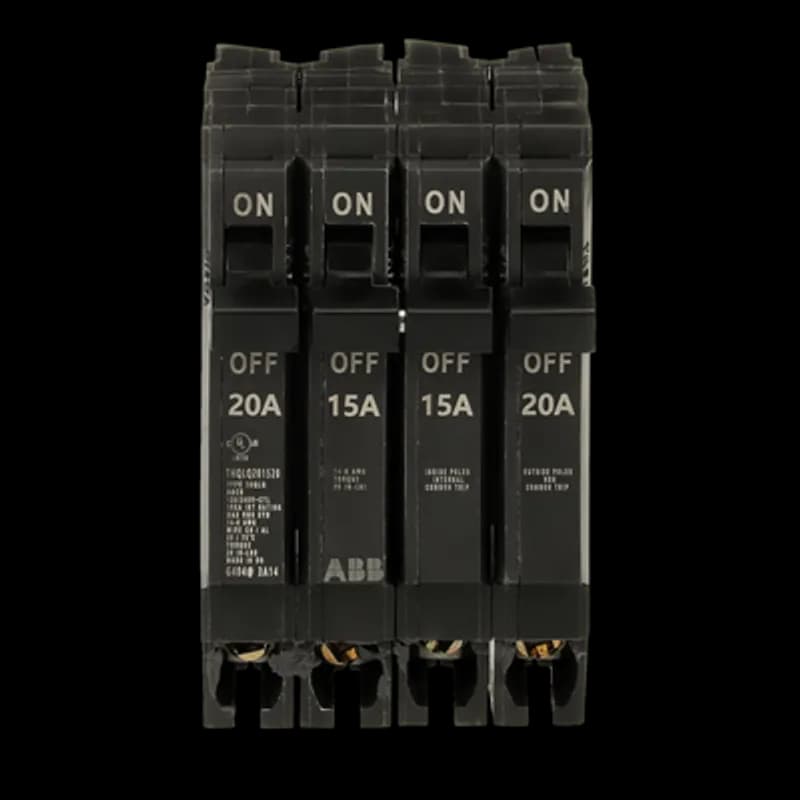 Same panel space, twice the circuits. Tandems and Quads are code compliant and compatibile with new and existing single phase ABB and GE by ABB PowerMark™ load centers with or without wing stabs.