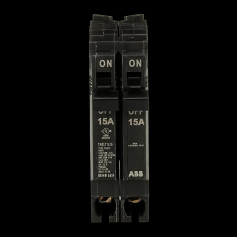 ABB - Electrification THQLT1515 - Same panel space, twice the circuits. Tandems and Quads are code compliant and compatibile with new and existing single phase ABB and GE by ABB PowerMark⢠load centers with or without wing stabs.