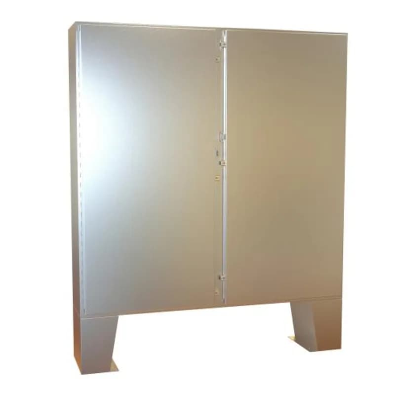 N4X Dbl Door Floormount Encl w/panel - 60 x 60 x 12 - 304 SS