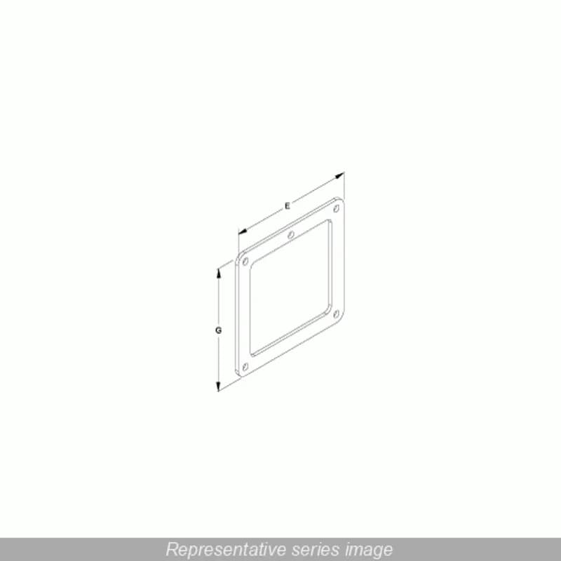 Hammond Manufacturing 1487DK - N12 Wireway, Box Connector - Fits 6 x 6 - Steel/Gray