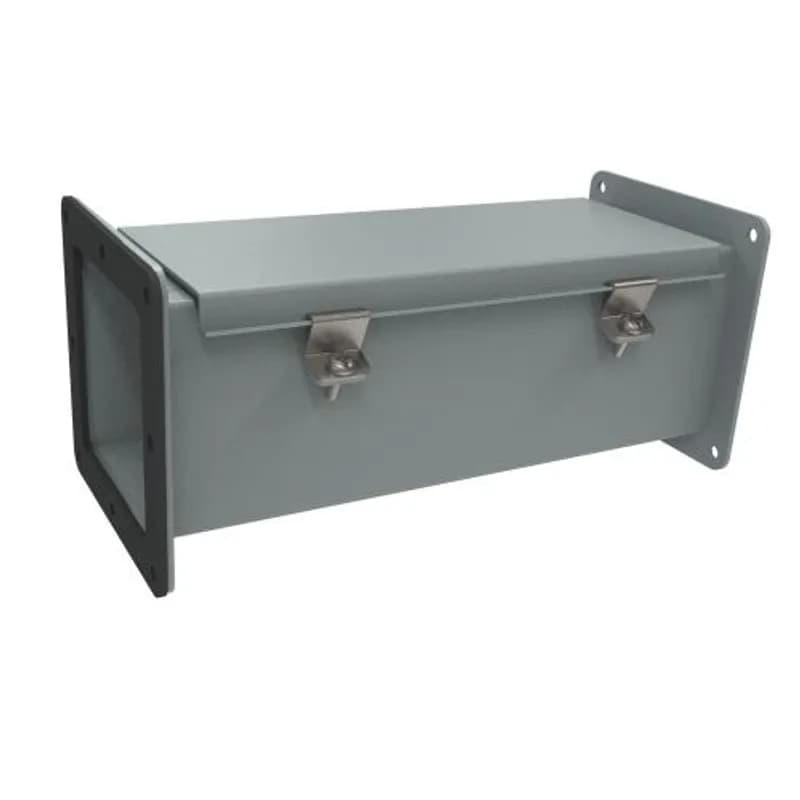 Hammond Manufacturing 1487C12 - N12 Wireway, Straight Section - 4 x 4 x 12 - Steel/Gray
