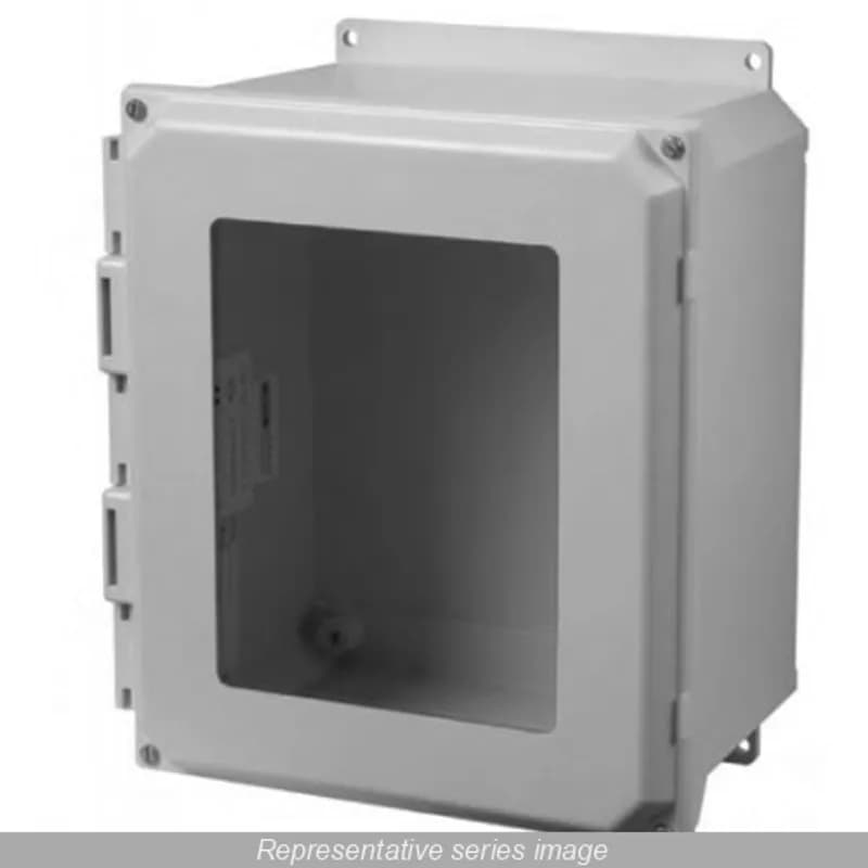 Hammond Manufacturing PJU181610W - N4X Window Door Screw Cover w/feet - 18 x 16 x 10 - Fiberglass
