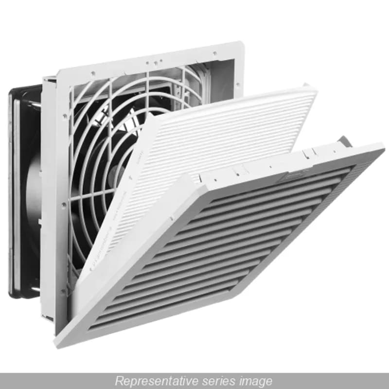 65 CFM Filter Fan, 230V N12 - Lt. Gray