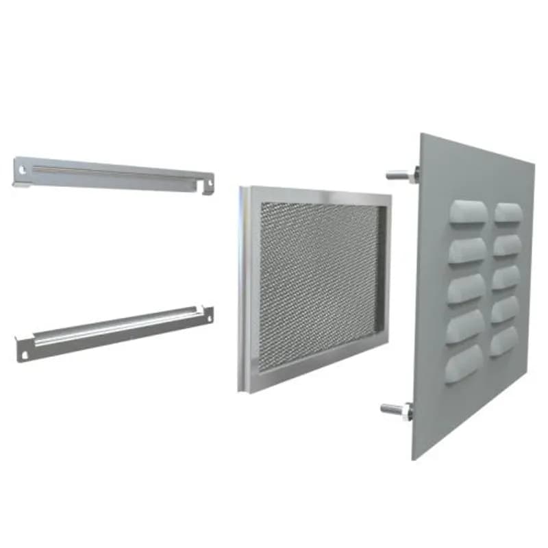 Type 3R Louver Kit 6x10 - Steel/Gray