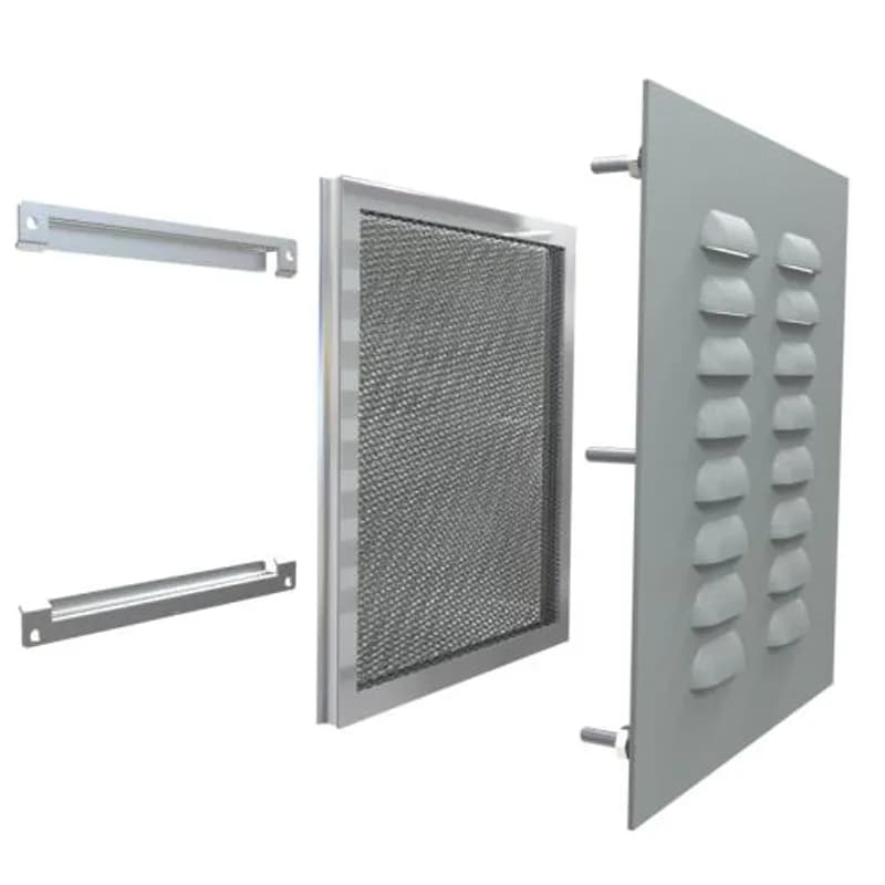 Type 3R Louver Kit 8x8 - Steel/Gray