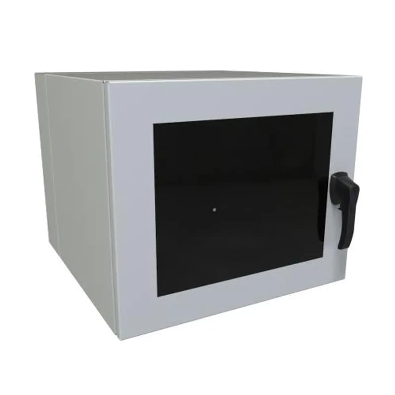 10U 24W 24D N4/12 Eclipse Swing-Out Wall Mount Cabinet w/ Window Door