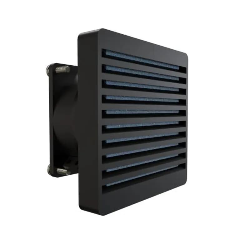 Hammond Manufacturing DNFF080BK115 - Fan Kit - 80 MM Fan 115V, Filter ,Grill, Guard, Cord / Black