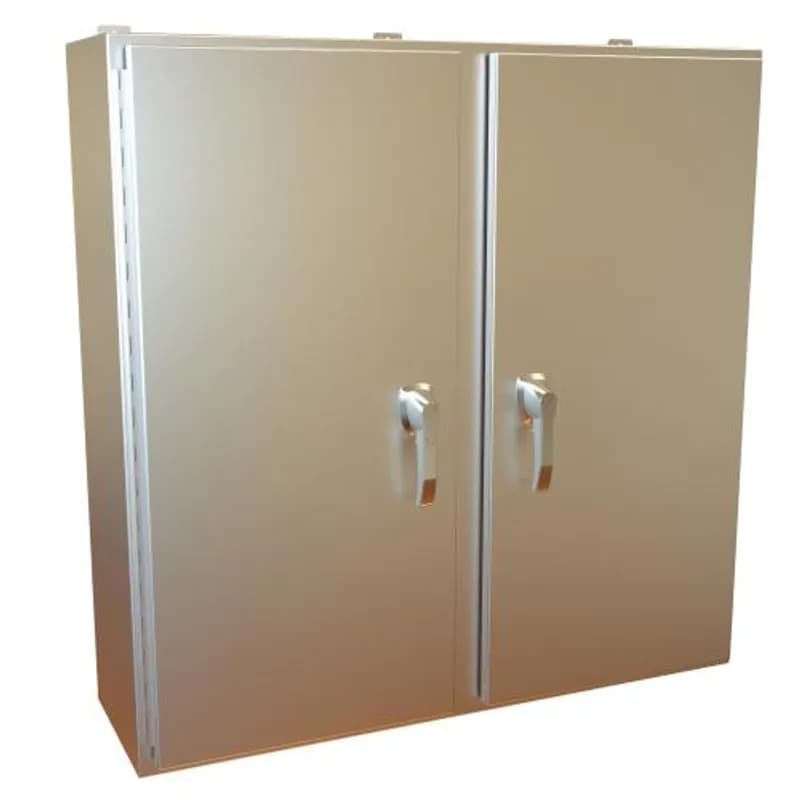Hammond Manufacturing HN4WM424212SS - N4X 2 Door Wallmount Encl w/panel - 42 x 42 x 12 - 304 SS