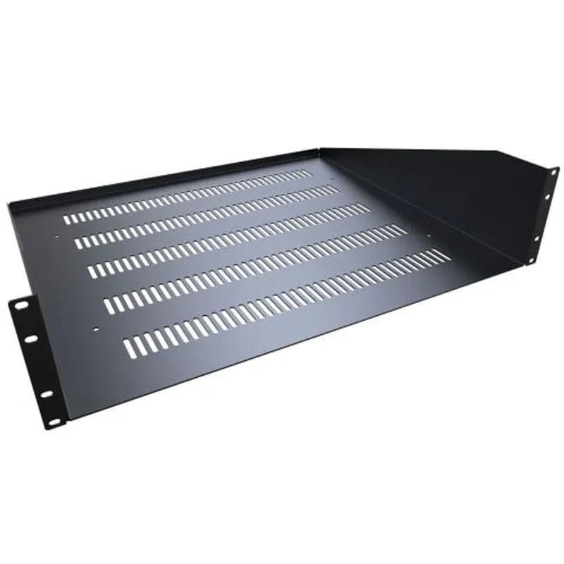 3U 24" VENT RACK MOUNT SHELF 15"D