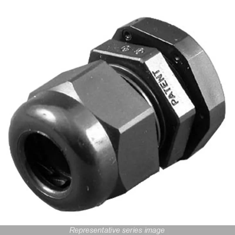 cordgrip - black nylon. Mounting hole diameter 1.115"