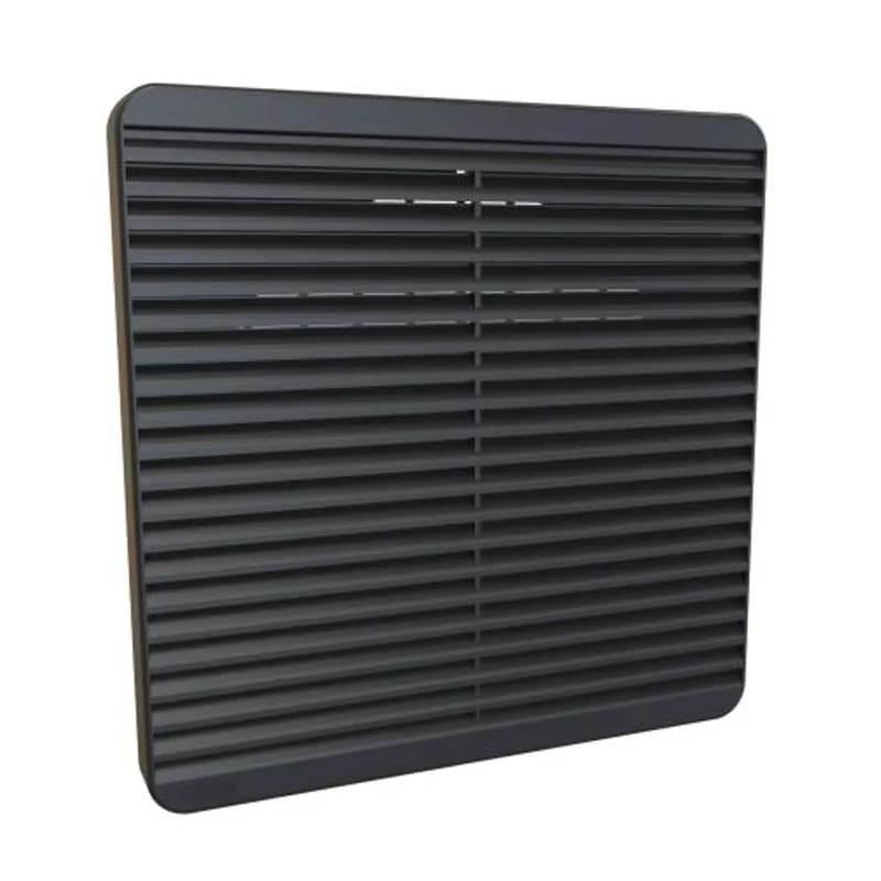 Hammond Manufacturing XPFA254BK - 254MM FILTER GRILL BLACK