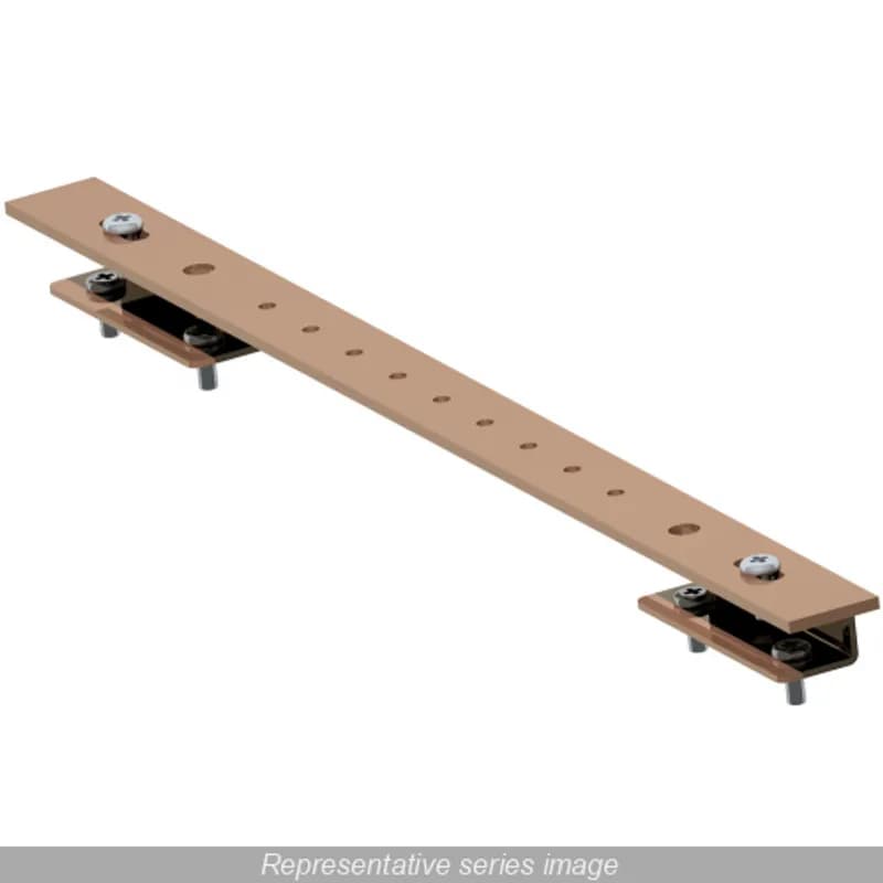 Hammond Manufacturing GRDBARV22 - Ground Bar 1 x .125 Tapped - Fits 2200H- Copper