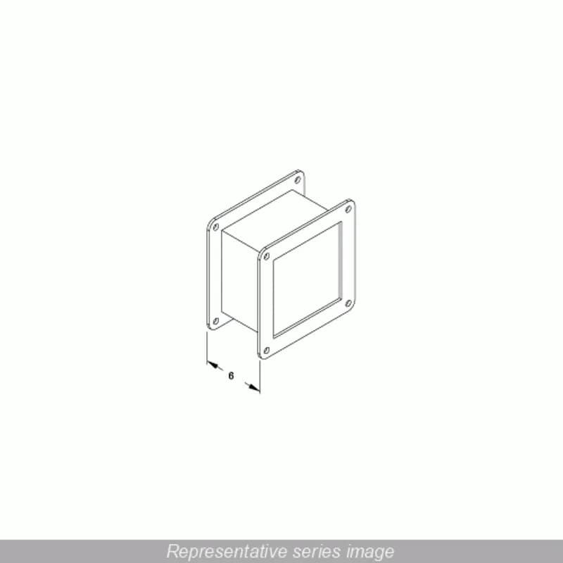 N4X Wireway, Nipple 6" - Fits 4 x 4 - 304SS