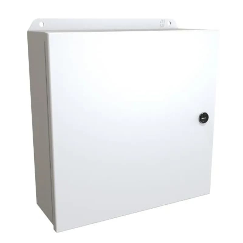 Hammond Manufacturing EJ12124LG - N4,12 Eclipse Junior encl w/ panel - 12 x 12 x 4 - Steel/Lt Gray