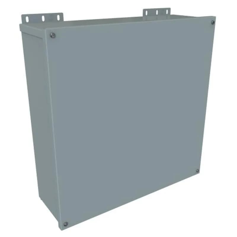 Hammond Manufacturing C3R18186ESCNK - N3R J Box, Screw Cover no K/O's - 18 x 18 x 6 - Galv/Gray