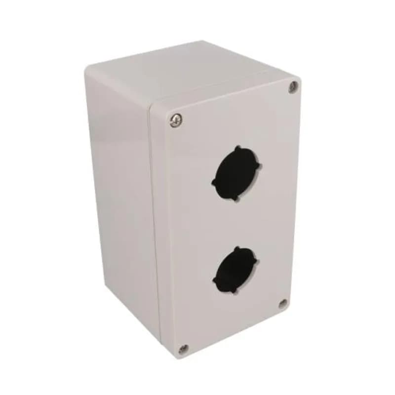 Hammond Manufacturing 1554PB2D - 2 HOLE 30.5MM P-BUTTON ENCL