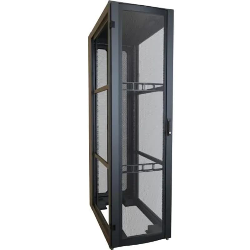 Hammond Manufacturing H12445U42BK - 45U 24W 42D H1 Data Center Server Cabinet (Black)