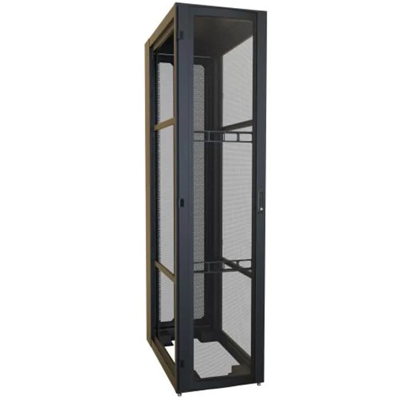 Hammond Manufacturing H12452U42BK - 52U 24W 42D H1 Data Center Server Cabinet (Black)