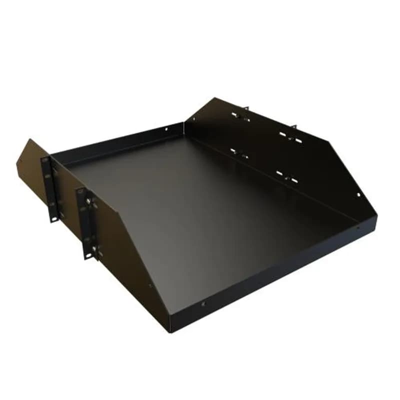 3U 19in Mounting Battery Shelf 24in Deep, 550lbs rated