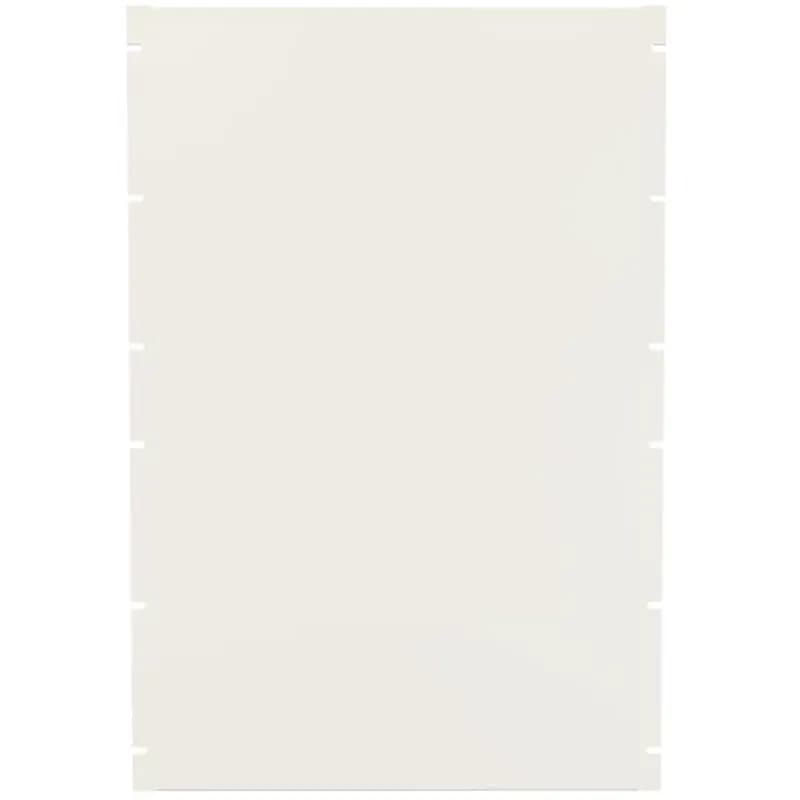 16U FLANGED STEEL PANEL WHITE
