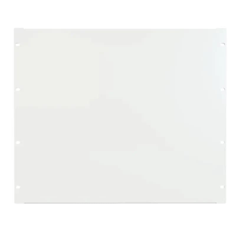 9U FLANGED STEEL PANEL WHITE