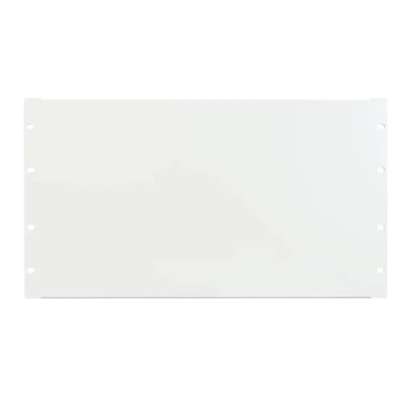 6U FLANGED STEEL PANEL WHITE