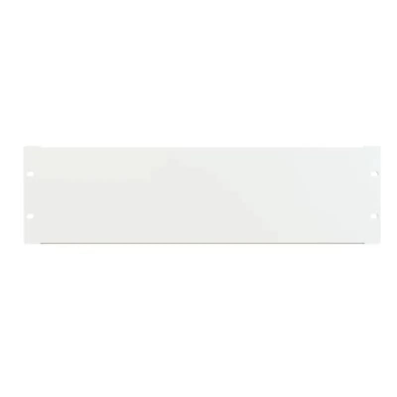 3U FLANGED STEEL PANEL WHITE