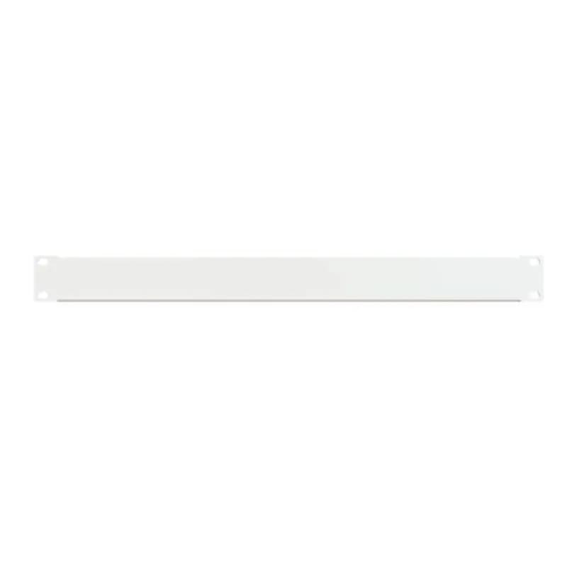 1U FLANGED STEEL PANEL WHITE