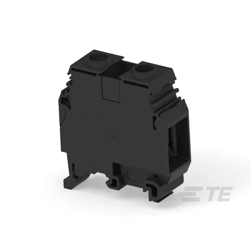 - Closed terminal block: no end section needed, optimized rigidity, - Flexibility: snap onto symmetrical and asymmetrical rails, - Use of Jumper bars requires the user to cut out the partition.