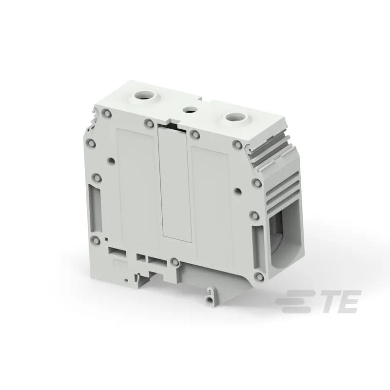 TE Connectivity 1SNA400370R2400 - - Closed terminal block: no end section needed, optimized rigidity, - Use of jumper bars requires the user to cut-out the partition.