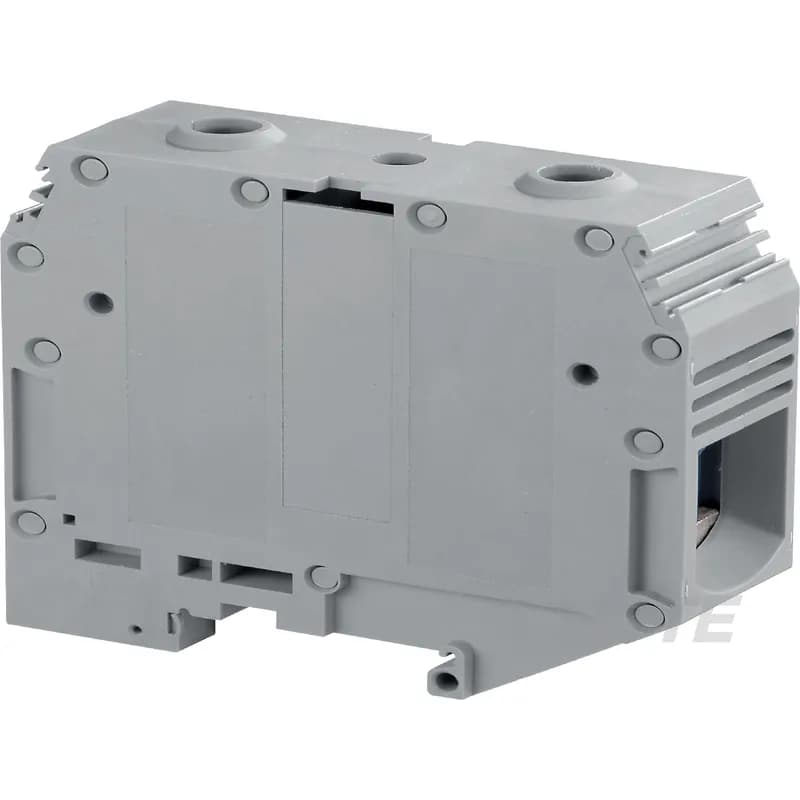 TE Connectivity 1SNA400371R1100 - - Closed terminal block: no end section needed, optimized rigidity, - Use of jumper bars requires the user to cut-out the partition.