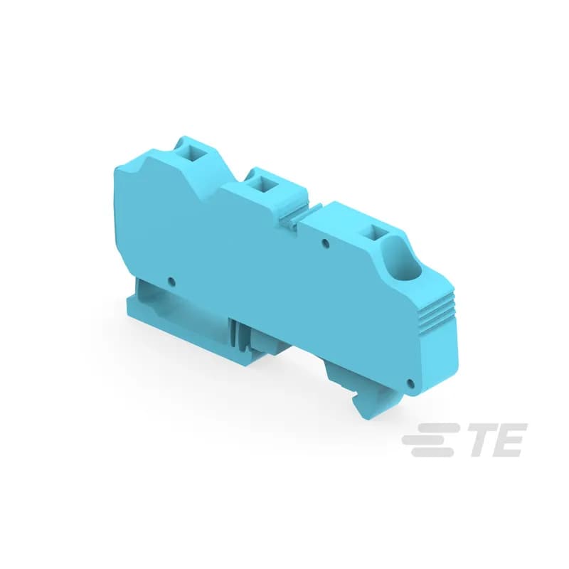 Specially designed for high voltage utility scale solar power plants: - Rated voltage of 1500 V DC IEC and 1000 V DC UL, - Pre-mounted end section with light grey color specific to this application, - Improved design with ribs to increase creepage distance, - Compact solution only 2 mm thicker than normal product, - 3 connections configuration for easy grouping: 2 inputs / 1 output or 1 input / 2 outputs, - Compatible with JB12 jumpers to interconnect multiple terminal blocks.