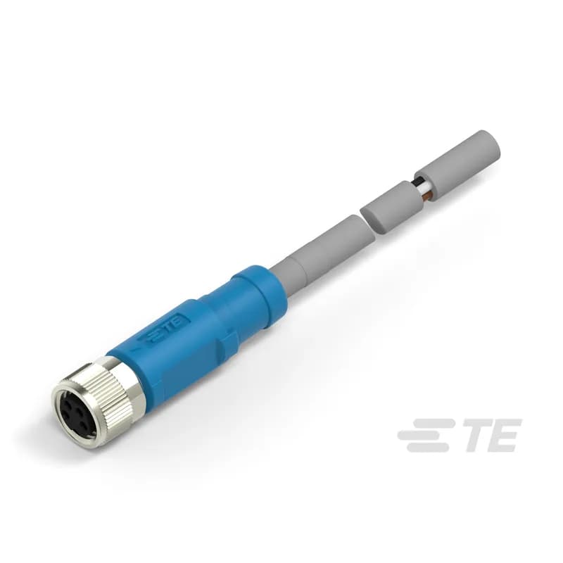 M8/M12 Cable Assemblies, Sensor/Actuator, 4 Position, A Keying Code, M8 Plug, M8 Pigtail, Straight Connector Orientation (End A), M8 Connector