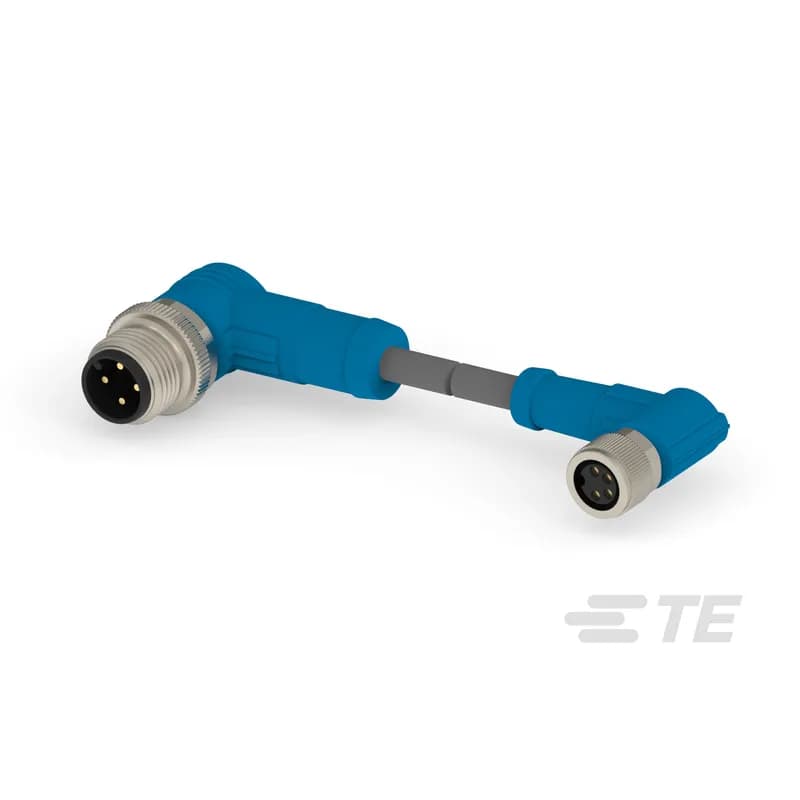 M8/M12 Cable Assemblies, Sensor/Actuator, 4 Position, A Keying Code, M8 Socket, M12 Plug, M8 to M12, M8 Connector