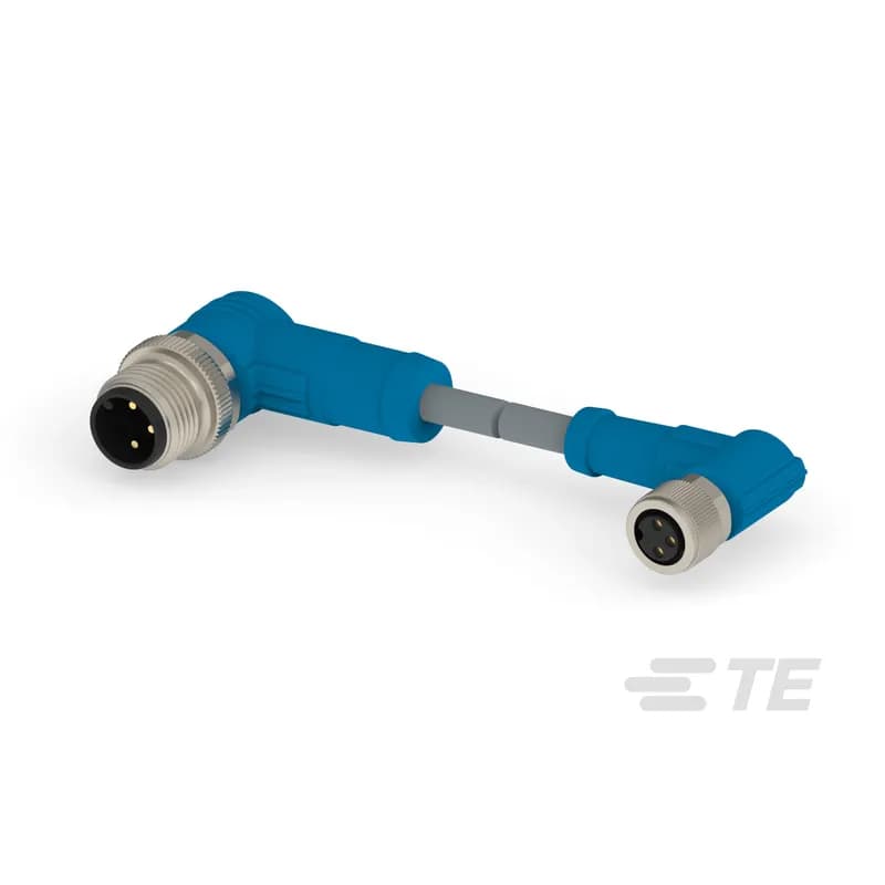 M8/M12 Cable Assemblies, Sensor/Actuator, 3 Position, A Keying Code, M8 Socket, M12 Plug, M8 to M12, M8 Connector
