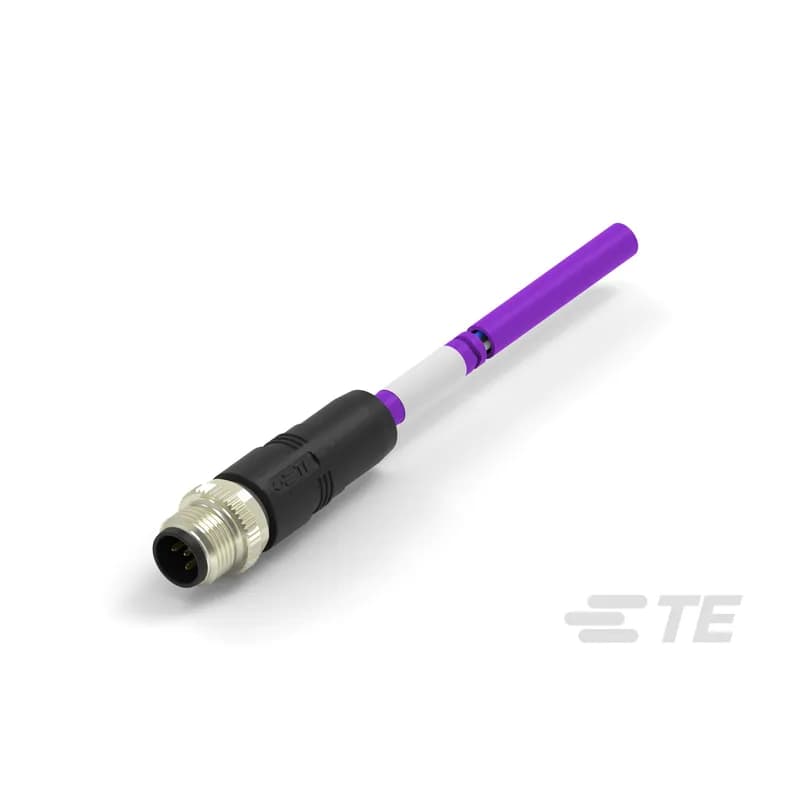 M8/M12 Cable Assemblies, Industrial Fieldbus, DeviceNet, 5 Position, A Keying Code, M12 Plug, M12 Pigtail, M12 Connector