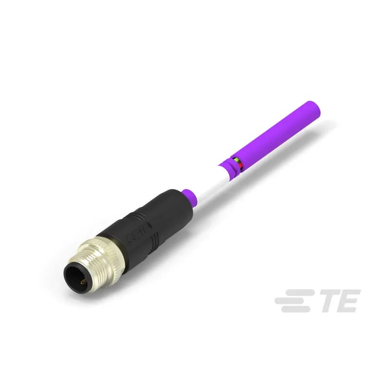 M8/M12 Cable Assemblies, Industrial Fieldbus, PROFIBUS, 2 Position, B Keying Code, M12 Plug, M12 Pigtail, M12 Connector