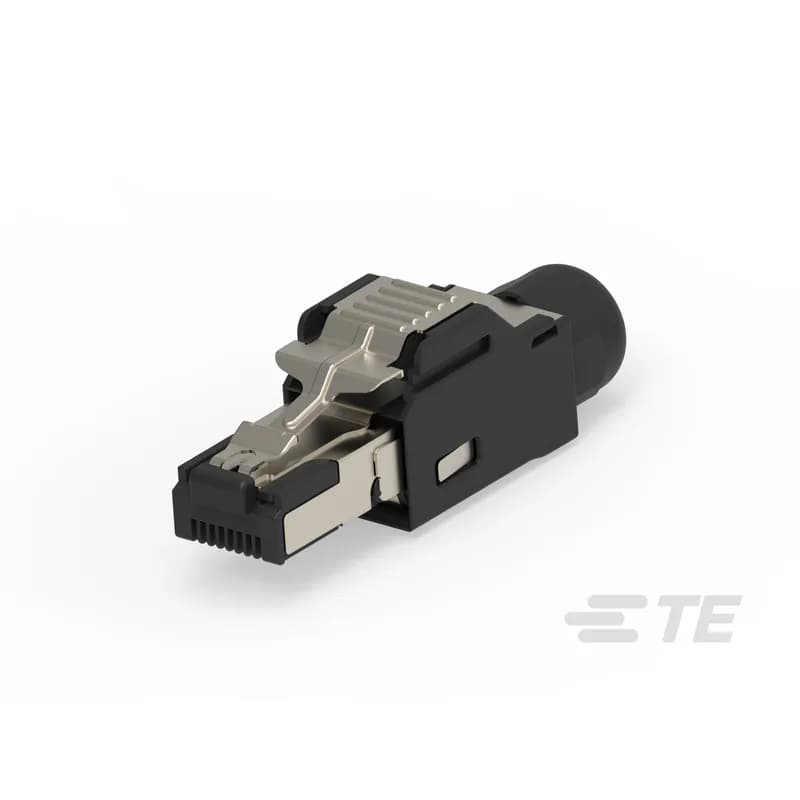 TE Connectivity 1903527-1 - Circular RJ45 Connector, Single Port, Plug, Shielded, Cat 5e, 8 Position, Wire & Cable, Signal, Nylon / Polycarbonate, Gold, Industrial RJ45 IP20