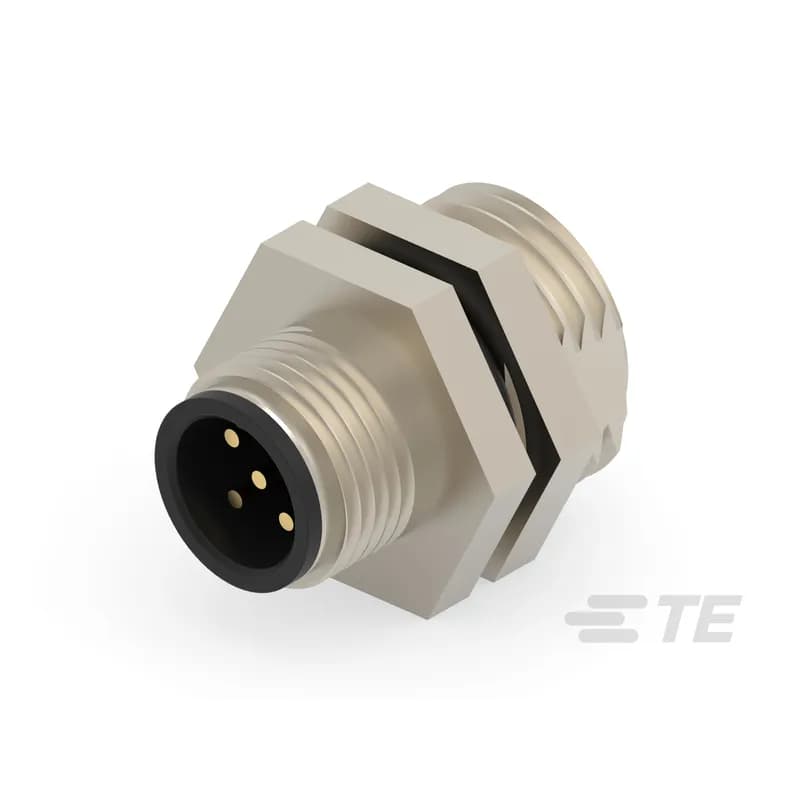 5 Position Circular Connector, Wire-to-Panel, Sealable, Wire & Cable, Signal, Panel Mount, Reverse Gender, Plastic, A Code, Polyamide, M12 Connector