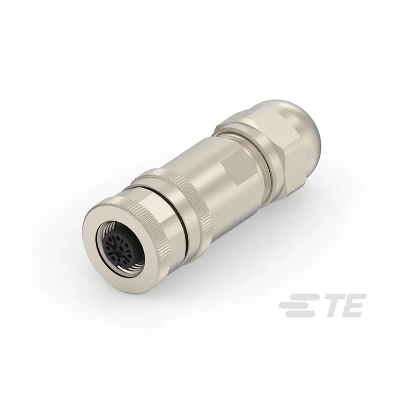 8 Position Circular Connector, Cable-to-Cable, Sealable, Wire & Cable, Signal, Nickel, Copper Alloy, A Code, Nylon, Hermetically Sealed, M12 Connector