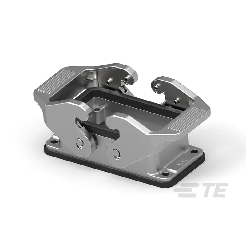 Heavy Duty Connector Base Housing, Bottom Entry, 2 Lever Locking