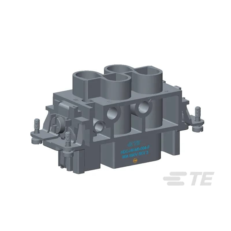 TE Connectivity T2100042201-000 - Contact Insert, Socket, 4 Pole Configuration, Screw Terminal, Power & Signal, HDC HK/HWK