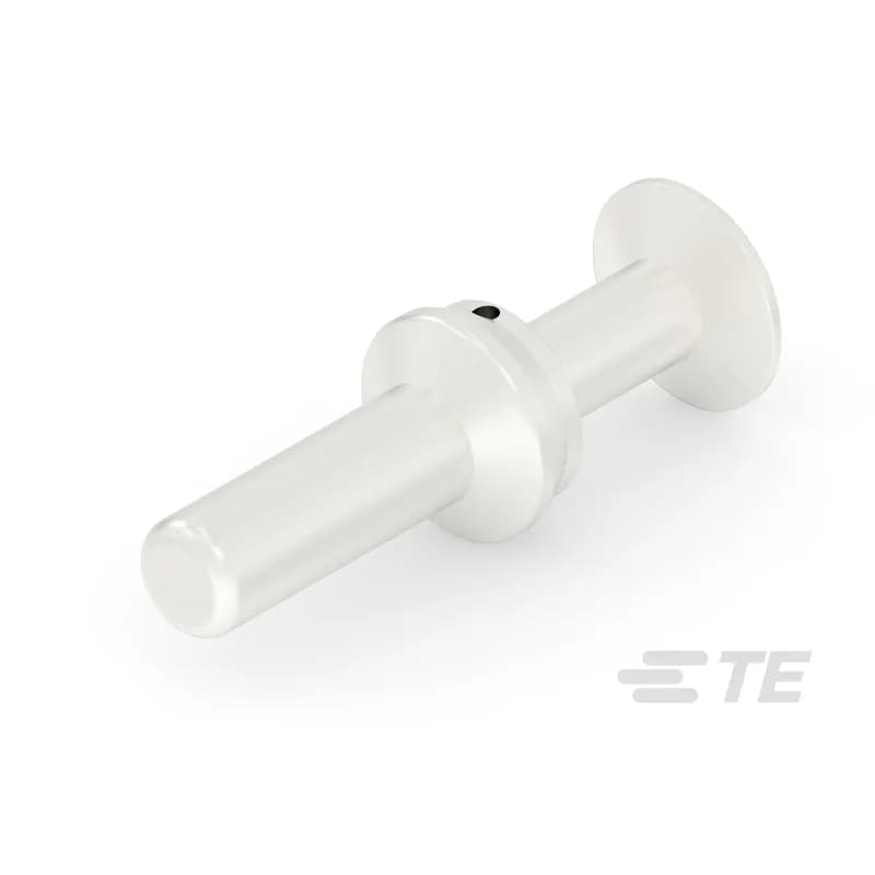 TE Connectivity T2400001060-000 - Pin Contact, Silver (Ag), Locking Hook Contact Retention, 6.1mm Contact Size, Round Jacketed Cable, 6.11 mm² Wire, Crimp, Brass Alloy, Power
