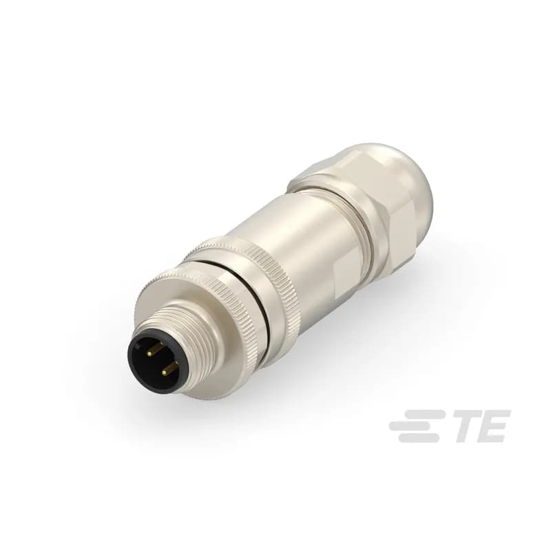 4 Position Circular Connector, Cable-to-Cable, Sealable, Wire & Cable, Signal, Cable Mount (Free-Hanging), Reverse Gender, Nickel, M12 Connector