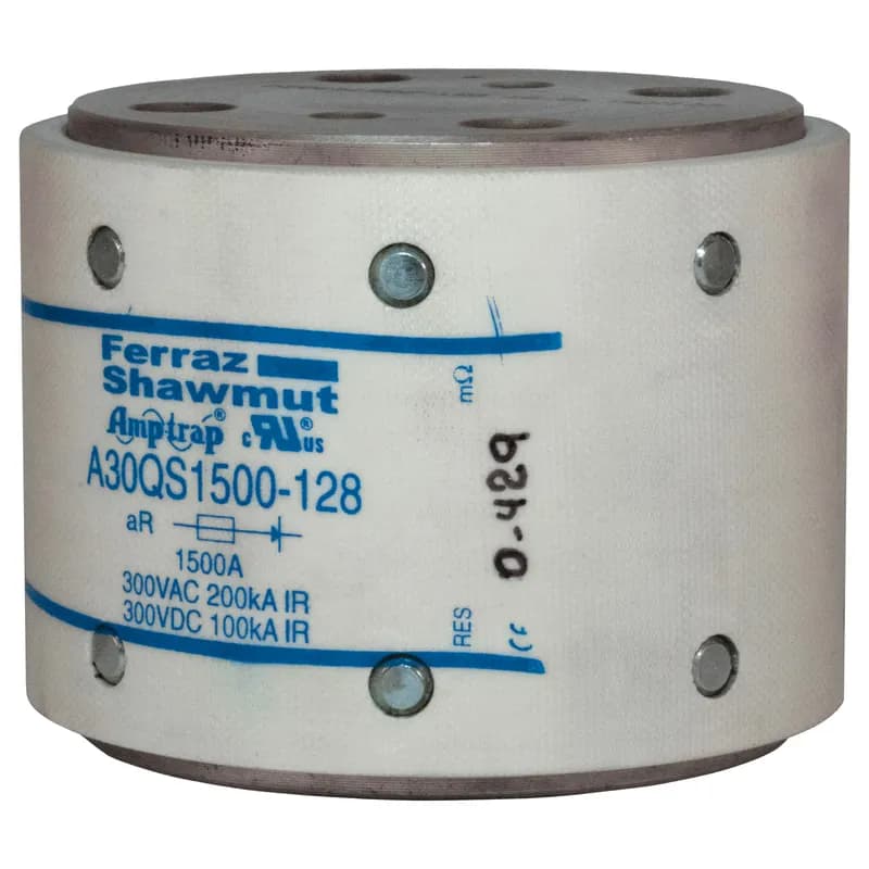 High Speed Fuse Amp-Trap® A30QS 300VAC 300VDC 1500A Hockey Puck, Bolt-In