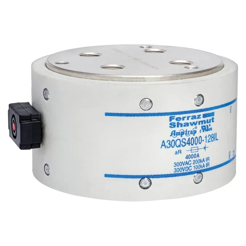 High Speed Fuse Amp-Trap® A30QS 300VAC 300VDC 4000A Hockey Puck, Bolt-In IL Indicator