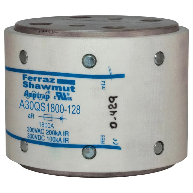 High Speed Fuse Amp-Trap® A30QS 300VAC 300VDC 1800A Hockey Puck, Bolt-In