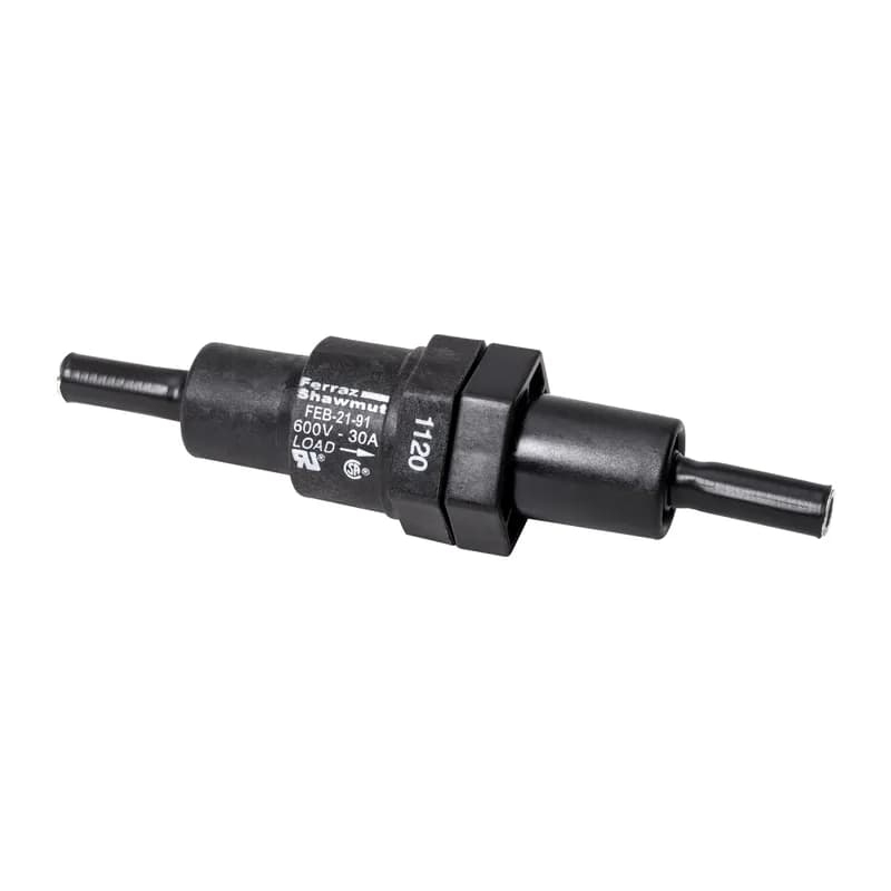 Fuse Block 600VAC 600VDC Midget 30A 1-Pole 21-91 Crimp / Set Screw
