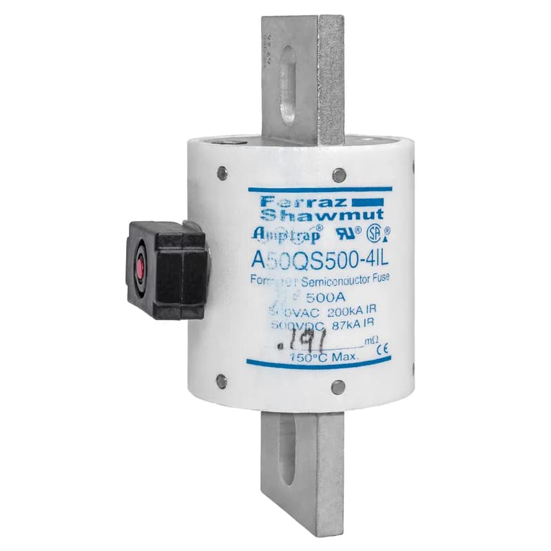 Mersen A50QS500-4IL - High Speed Fuse Amp-TrapĀ® A50QS 500VAC 500VDC 500A Blade IL Indicator